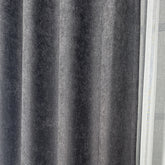 VALMORE Curtains – Velvet Drapes with Textured Finish in Anthracite